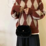 Women Fashion Solid Color Argyle Crossbody Bag - Image 10