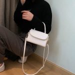 Women Fashion Solid Color Crocodile Pattern Crossbody Bag - Image 7