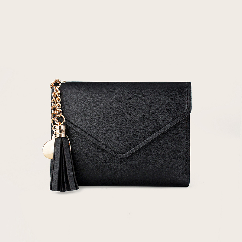 2021090807232672614 Women Causal Solid Color Zipper Design PU Wallets - Image 1