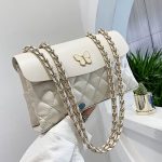 Wholesale Fashion Rhombus Pattern Bow Decoration Crossbody Bags - Image 2