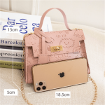 Wholesale Women Sweet Solid Color Embossing PU Crossbody Bag - Image 3