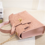 Wholesale Women Sweet Solid Color Embossing PU Crossbody Bag - Image 4