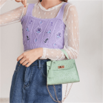 Wholesale Women Sweet Solid Color Embossing PU Crossbody Bag - Image 15