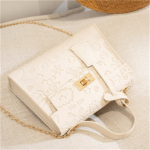 Wholesale Women Sweet Solid Color Embossing PU Crossbody Bag - Image 12