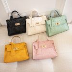 Wholesale Women Sweet Solid Color Embossing PU Crossbody Bag