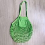 Wholesale Fashion Solid Color Cotton Knitted Shopping Net Bag Beach Bag - Image 2