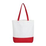 Wholesale Large Capacity Multicolor Stitching Canvas Tote Bag - Image 11