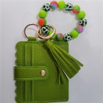Wholesale Fashion Printed Silicone Bead Tassels Bracelet Pu Leather Wallet - Image 6
