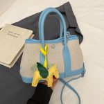 Wholesale Women Fashion Splicing Pony Pendant Handbag