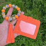 Fashion Creative Multicolor Silicone Bead Bracelet Keychain Multi-Card Wallet - Image 10