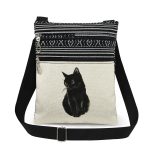 Wholesale Fashion Cute Double Zipper Cat Printed Shoulder Bag - Image 7