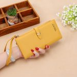 Women Solid Color Clutch Bags Large Capacity Purse - Image 3