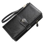 Wholesale Women Wallet Retro Fashion Zipper Coin Purse Simple Long Creative Multi-Card Clutch Bag - Image 6