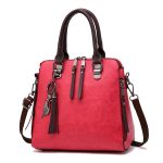 Women Fashion Casual Solid Color Large Capacity Handbag - Image 6