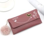 Women Fashion Bowknot Solid Color Long Coin Purse - Image 10