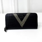 Women Fashion Crocodile Pattern Long Zipper Coin Purse - Image 12
