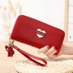 Wholesale Women Fashion Heart Long Section Multifunctional Buckle Long Coin Purse - Image 14
