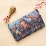 Wholesale Women Fashion Vintage Ethnic Style Cartoon Pattern Kids Print Wallet - Image 7