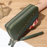 Women'S Fashion Thin Shiny Zipper Long Purses - Image 6