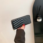 Women Fashion PU Large Capacity Zipper Rectangle Purses - Image 6