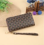 Women Fashion Geometric Printing Large Capacity Zipper Multi-Card Purses - Image 6