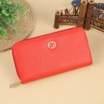 Women Fashion Simple Solid Color Large Capacity Zipper Long Purses - Image 6