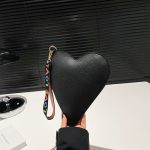 Women Fashion Creative Simple Solid Color Heart-Shaped Purses - Image 6