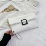 Wholesale Fashion Simple Casual Solid Color Flap Clutch Bag - Image 6