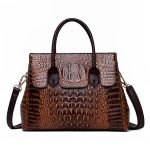 Women Fashion Casual Crocodile Pattern Handbag - Image 5