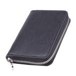 Men Solid Color Short Zipper Wallet - Image 6