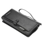 Retro Business Men Wallet Large Capacity Multifunctional Zipper Mobile Phone Bag Clutch Bag - Image 6