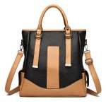 Wholesale Women Fashion Casual Contrast Color Large-Capacity Handbag
