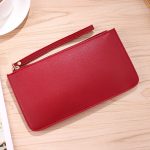 Women Fashion Simple Solid Color Soft Double Layer Wallet - Image 6