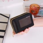Women Fashion Multi-Card Double-Layer Zipper Transparent Window Large Capacity Wallet - Image 6