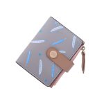 Women'S Fashion Leaf Floral Pattern Buckle Zipper Wallet - Image 12
