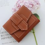 Women Fashion Solid Color Tri-Fold Compact Wallet - Image 12