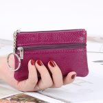 Women Fashion Solid Color Zipper Compact Wallet - Image 13