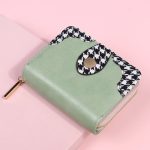 Women Fashion Houndstooth Compact Wallet - Image 10