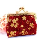 Women Fashion Zipper Buckle Fabric Japanese Style Coin Clip Compact Wallet - Image 5
