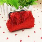 Women Fashion Solid Sequin Compact Wallet - Image 15