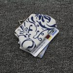 Women Fashion Buckle Vintage Blue And White Porcelain Canvas Mini Compact Wallet - Image 8