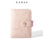Women Fashion Fresh Floral Embossed Folding Pu Wallet - Image 6