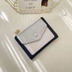 Women Fashion Color Block Flap Zipper Mini Wallet - Image 6