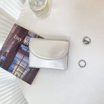 Women Simple Solid Color Flap PU Mini Wallet - Image 6