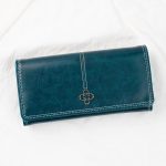 Women Fashion Vintage Oil Wax Leather Multi-Card Change Wallet Long Wallet - Image 6