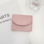 Women Fashion Simple Solid Color Flap Mini Wallet - Image 6