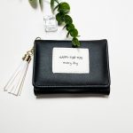 Women Fashion Simple Flap Tassel Pendant Mini PU Wallet - Image 6