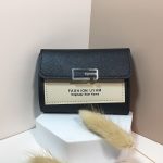 Women Minimalist Trifold Flap Mini Wallet Card - Image 6