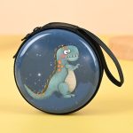 Wholesale Women Fashion Cartoon Cute Dinosaur Round Mini Wallet - Image 6