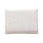 Women Fashion Solid Color Woven Multi-Card Folding Wallet - Image 6